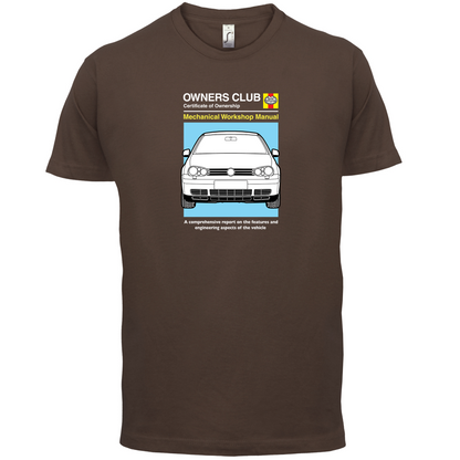 Car Owners Manual Golf MK4 T Shirt