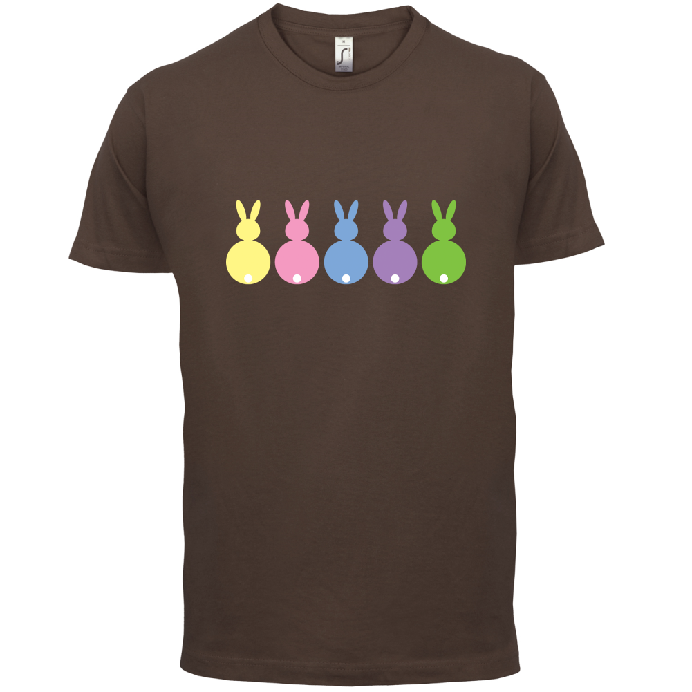 Multi Colour Easter Bunny's T Shirt
