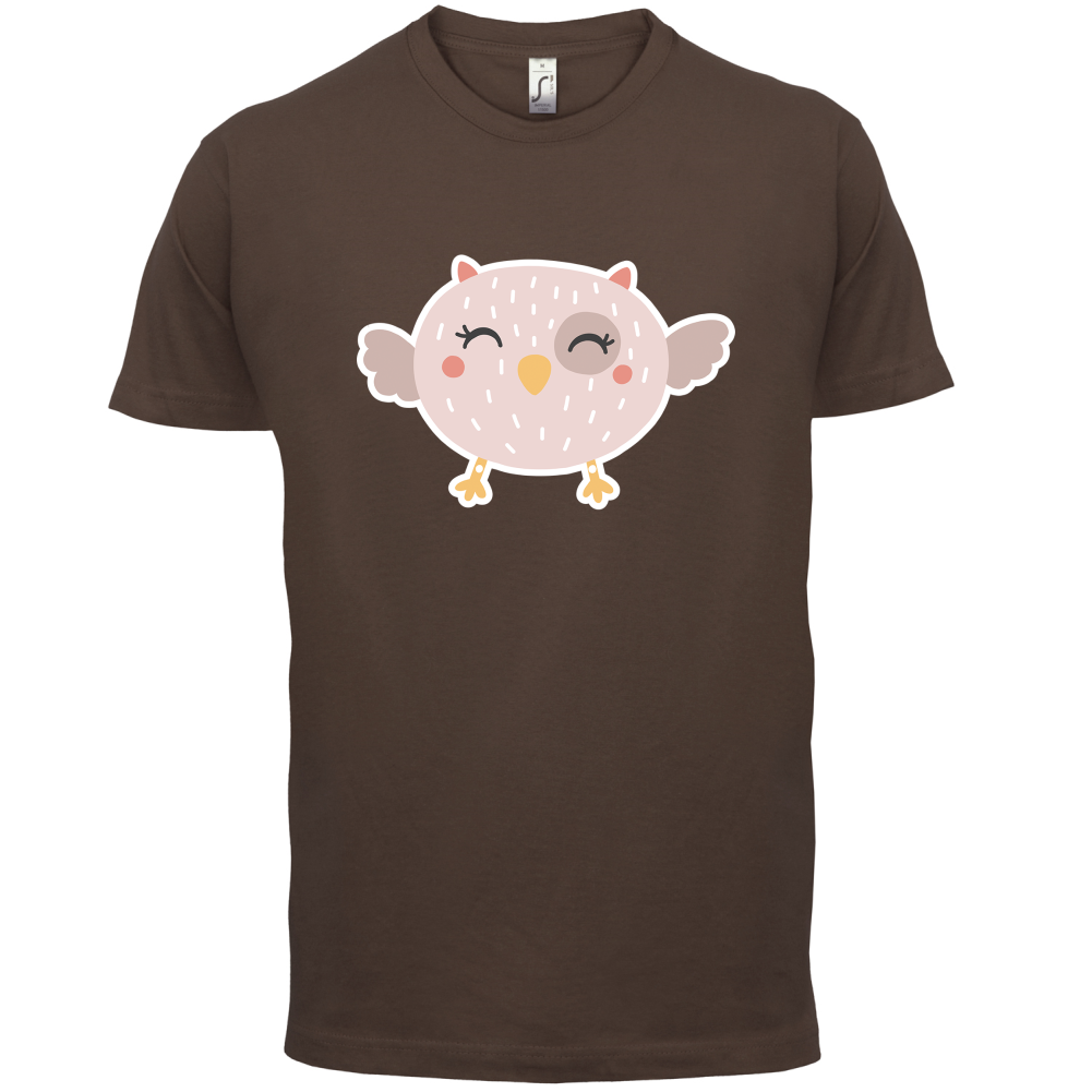 Smiley Face Baby Owl T Shirt