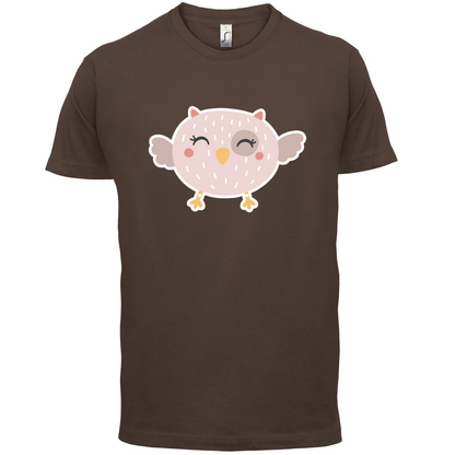 Smiley Face Baby Owl T Shirt