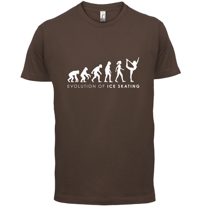 Evolution Of Woman Ice Skating T Shirt