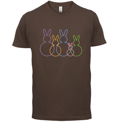 Bunny Family Outline T Shirt