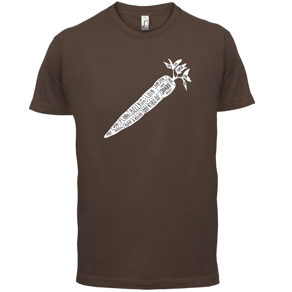 Butcher Carrot Diagram T Shirt