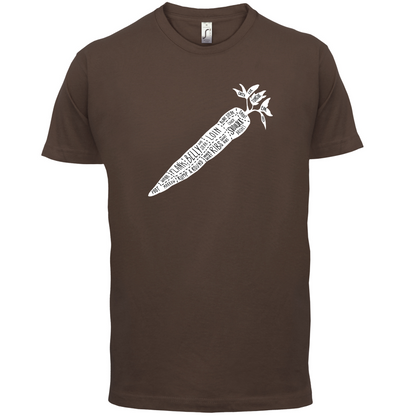 Butcher Carrot Diagram T Shirt