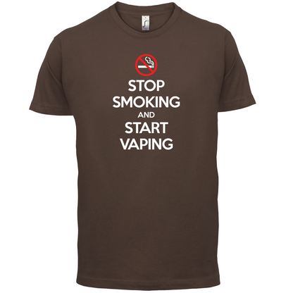 Stop Smoke Start Vaping T Shirt