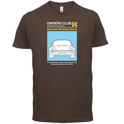 Car Owners Manual 930 Turbo T Shirt