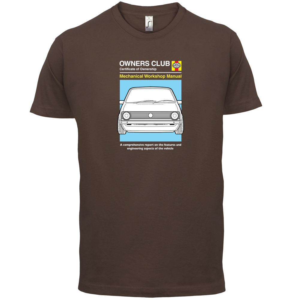 Car Owners Manual Golf MK1 T Shirt
