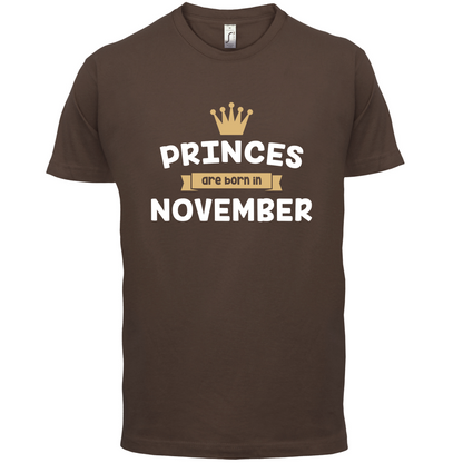 Princes Are Born In November T Shirt