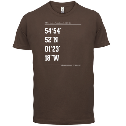 Stadium Coordinates Sunderland T Shirt