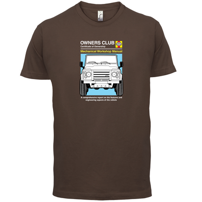 Car Owners Manual Land Rover T Shirt