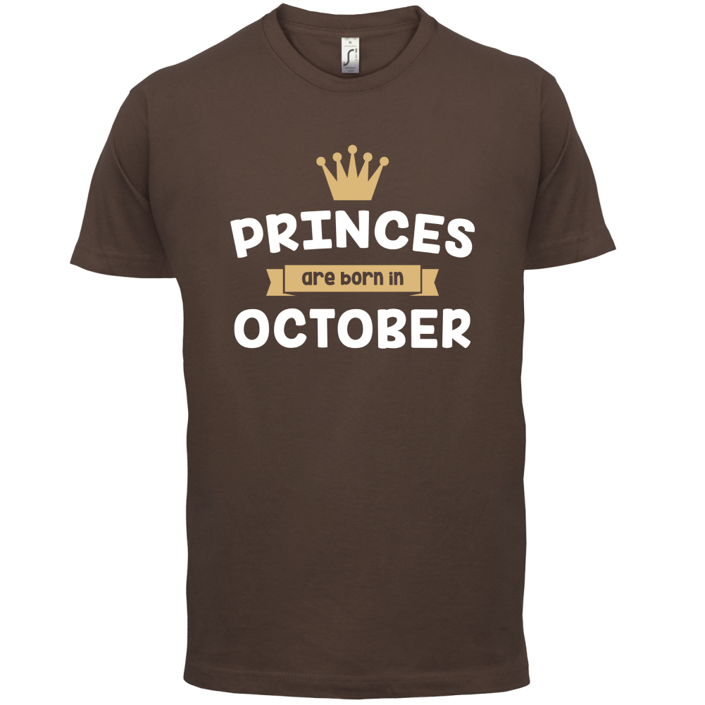 Princes Are Born In October T Shirt