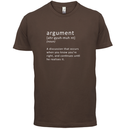 Funny Definition Argument T Shirt