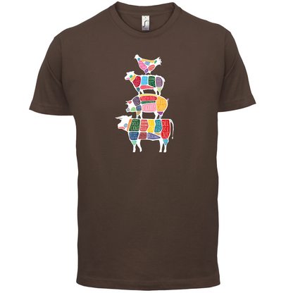 Meat Stack Diagram T Shirt