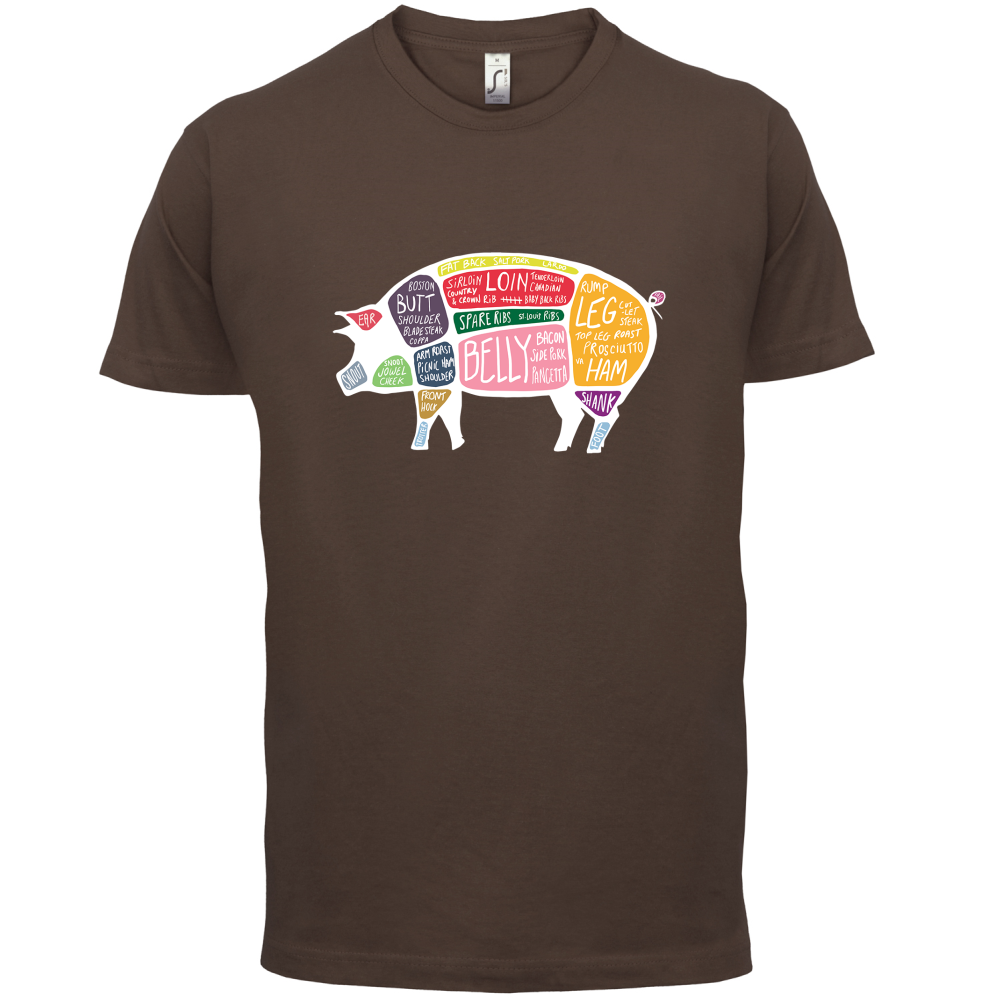 Butcher Pig Diagram T Shirt