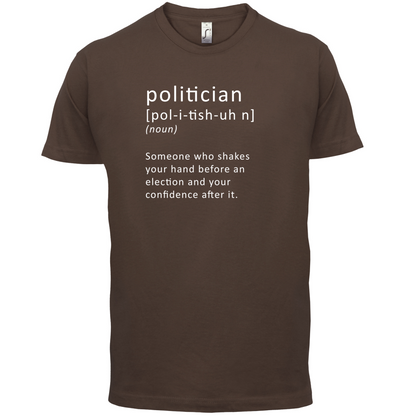 Funny Definition Politician T Shirt