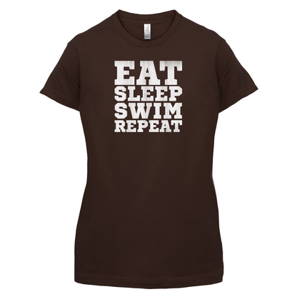 Eat Sleep Swim Repeat T Shirt