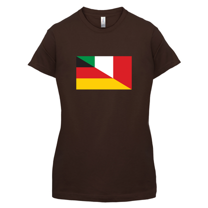 Half German Half Italian Flag T Shirt