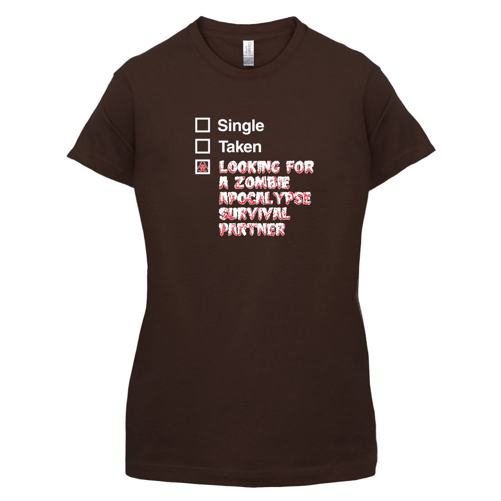 Single Taken Zombie Apocalypse T Shirt