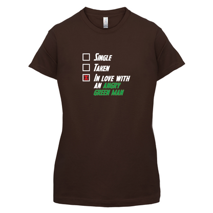 Single Taken Angry Green Man T Shirt