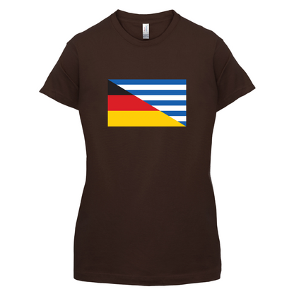 Half German Half Greek Flag T Shirt