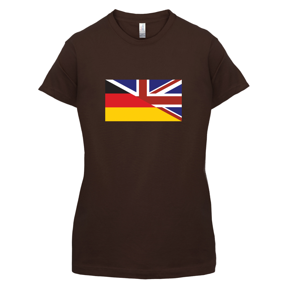 Half German Half British Flag T Shirt
