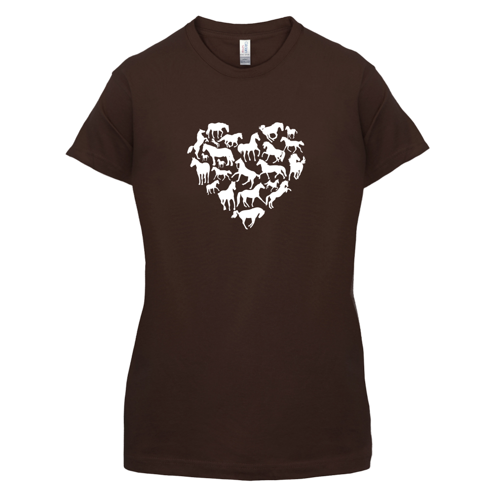 Love Heart Horse T Shirt