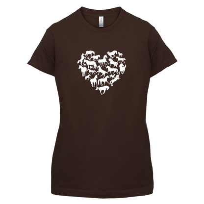 Love Heart Horse T Shirt