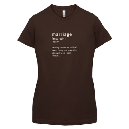 Funny Definition Marriage T Shirt