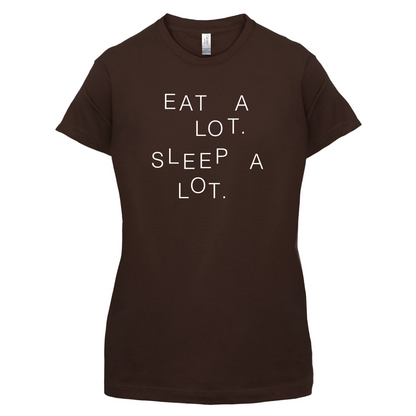 Eat A Lot Sleep A Lot T Shirt