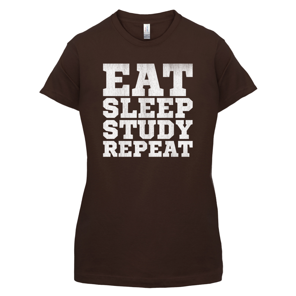 Eat Sleep Study Repeat T Shirt
