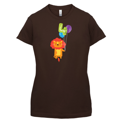 4th Birthday Lion T Shirt
