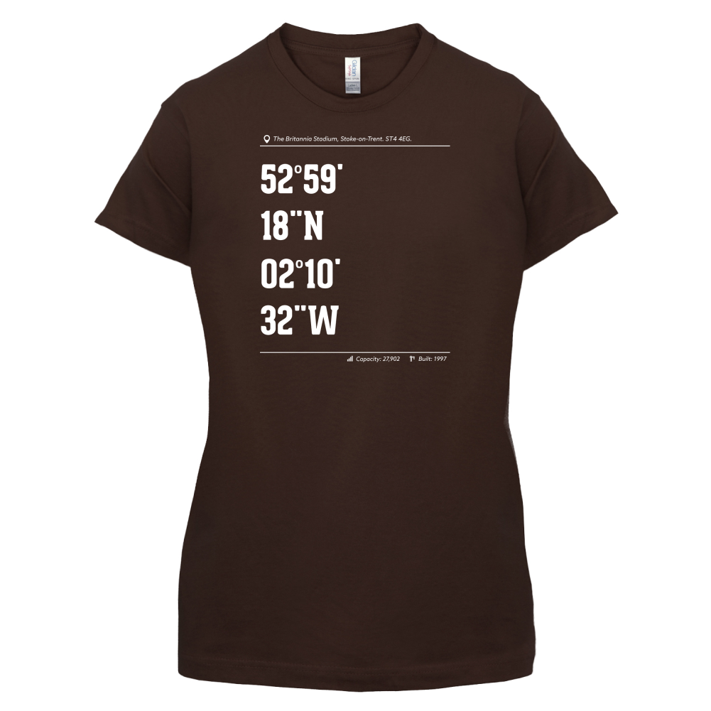 Stadium Coordinates Stoke  T Shirt