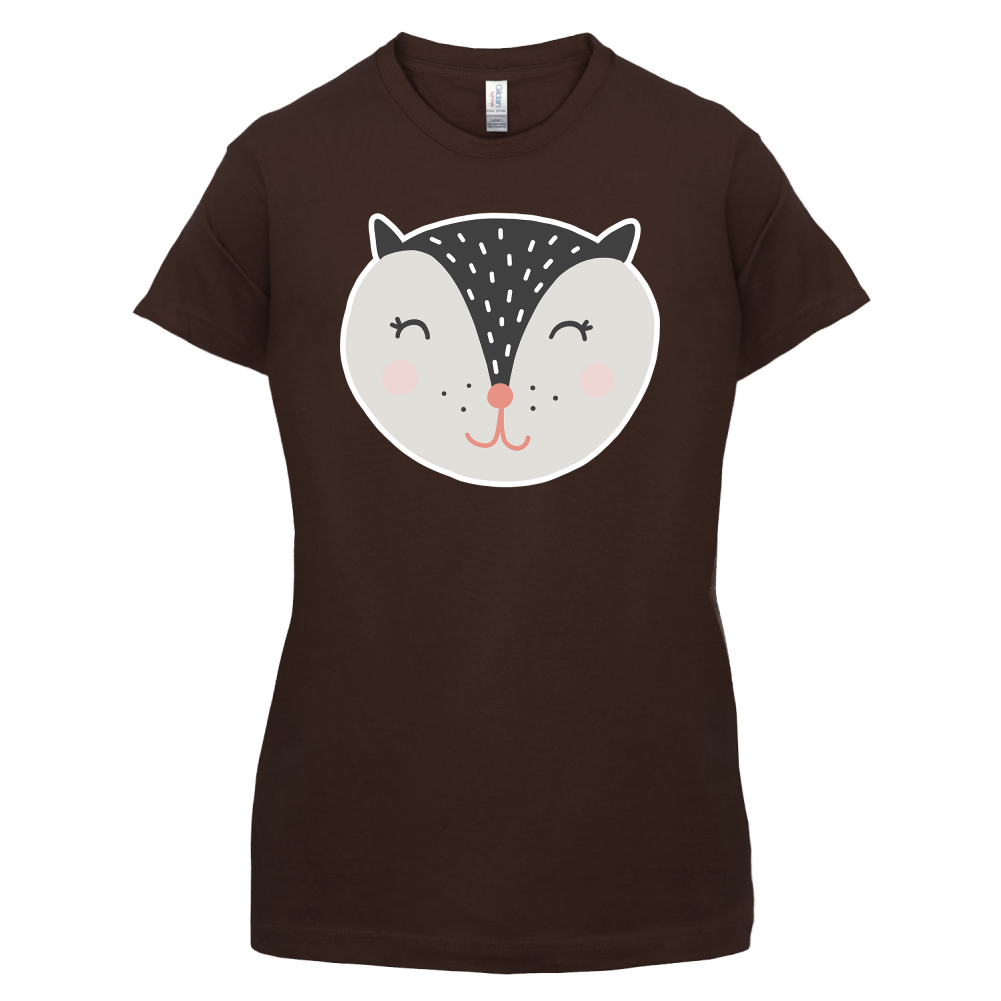 Smiley Face Badger T Shirt