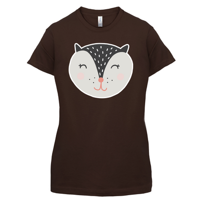 Smiley Face Badger T Shirt