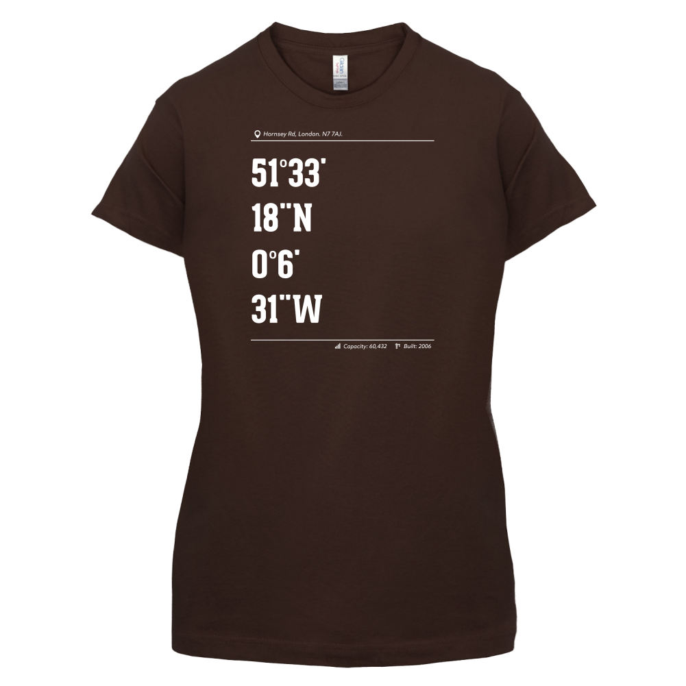 Stadium Coordinates Gunners T Shirt