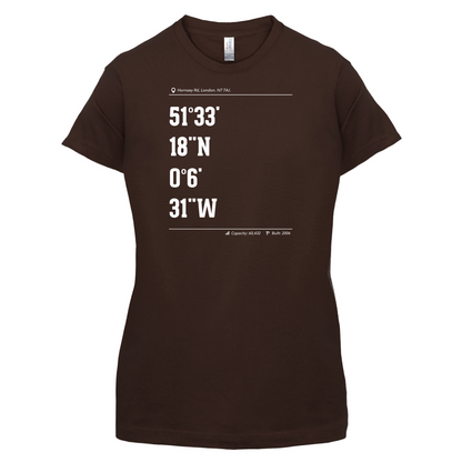 Stadium Coordinates Gunners T Shirt