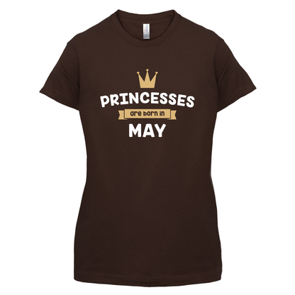 Princesses Are Born In May T Shirt