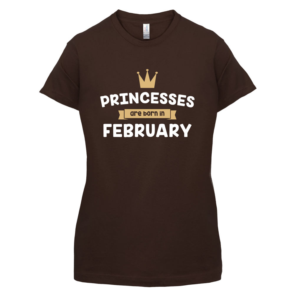 Princesses Are Born In February T Shirt