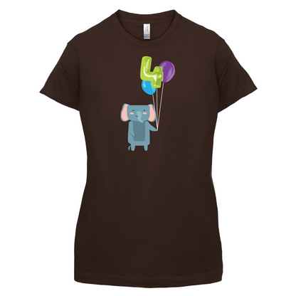 4th Birthday Elephant T Shirt