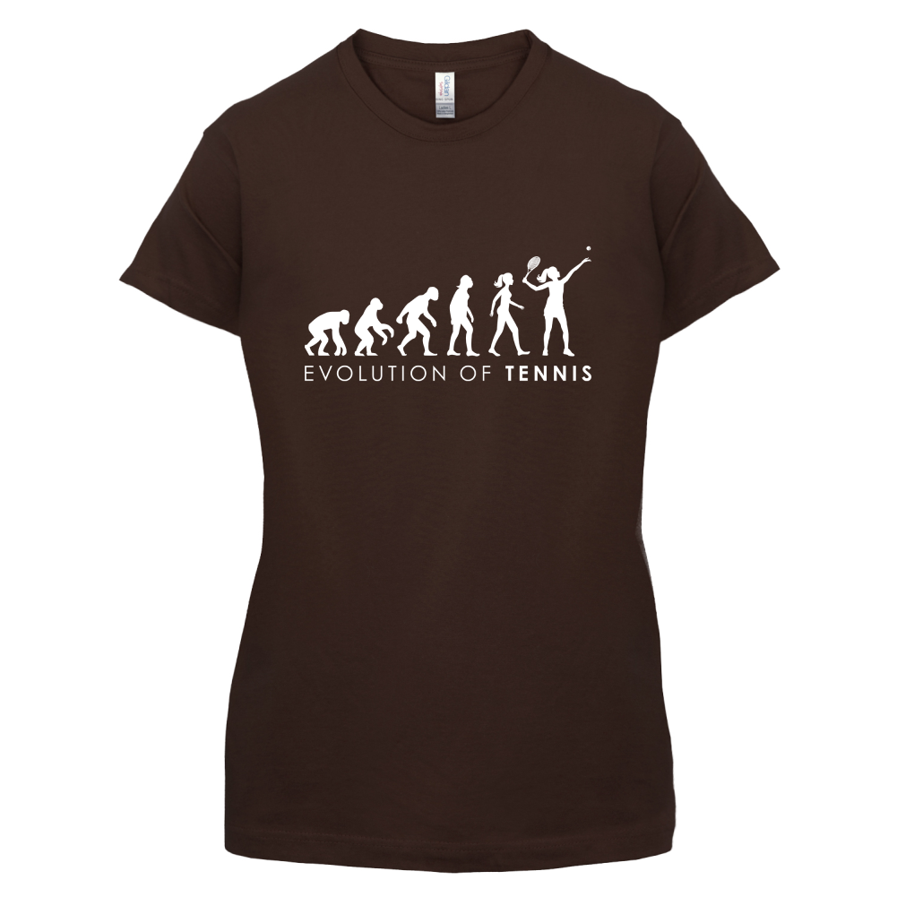 Evolution Of Woman Tennis T Shirt
