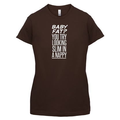 Baby Fat In Nappy  T Shirt