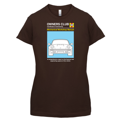 Car Owners Manual 964 Turbo T Shirt