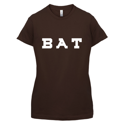 Justcie Bat College Style T Shirt