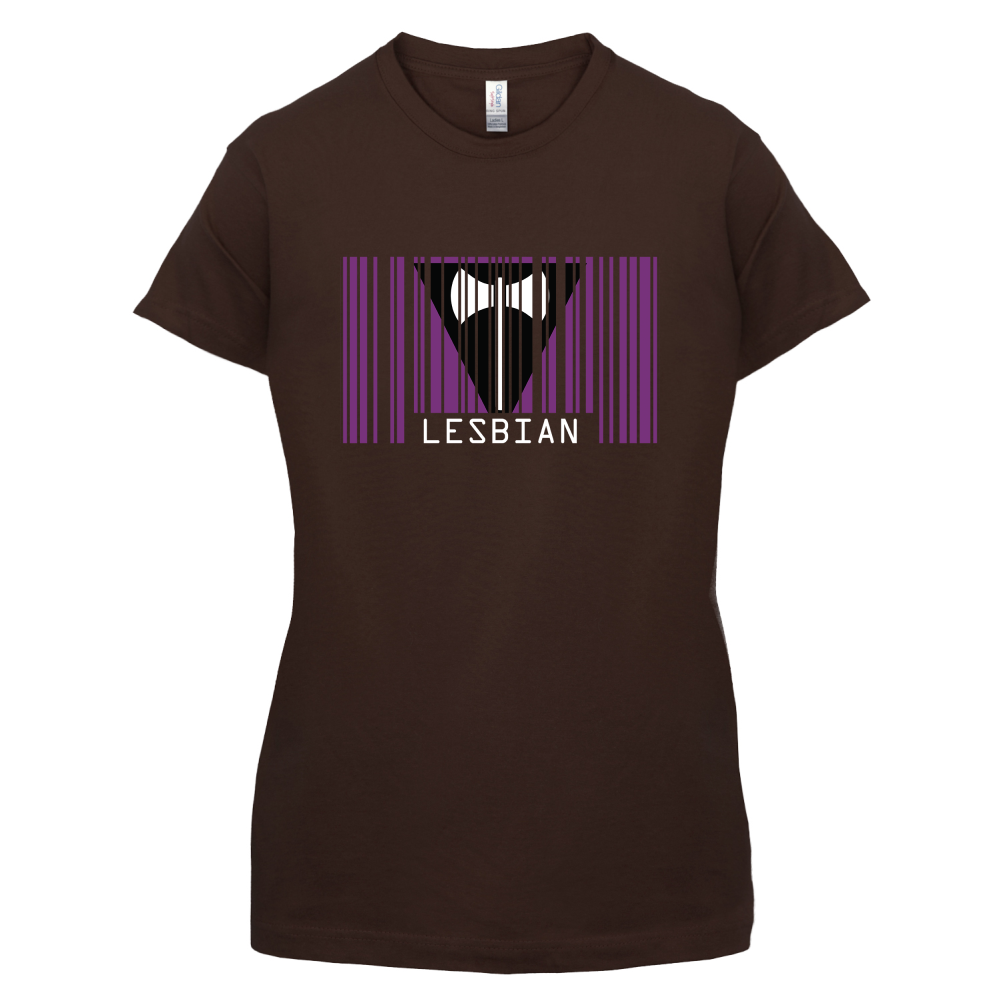 LGBT Barcode Flags - Lesbian T Shirt