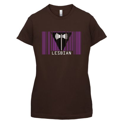 LGBT Barcode Flags - Lesbian T Shirt