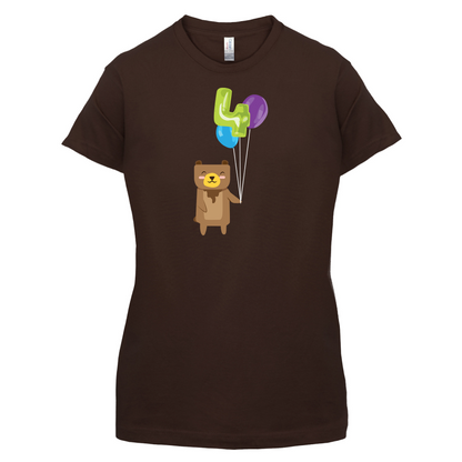 4th Birthday Bear T Shirt