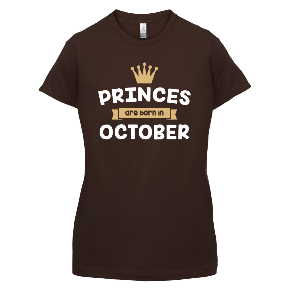 Princes Are Born In October T Shirt
