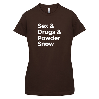 Sex & Drugs & Powder Ski T Shirt