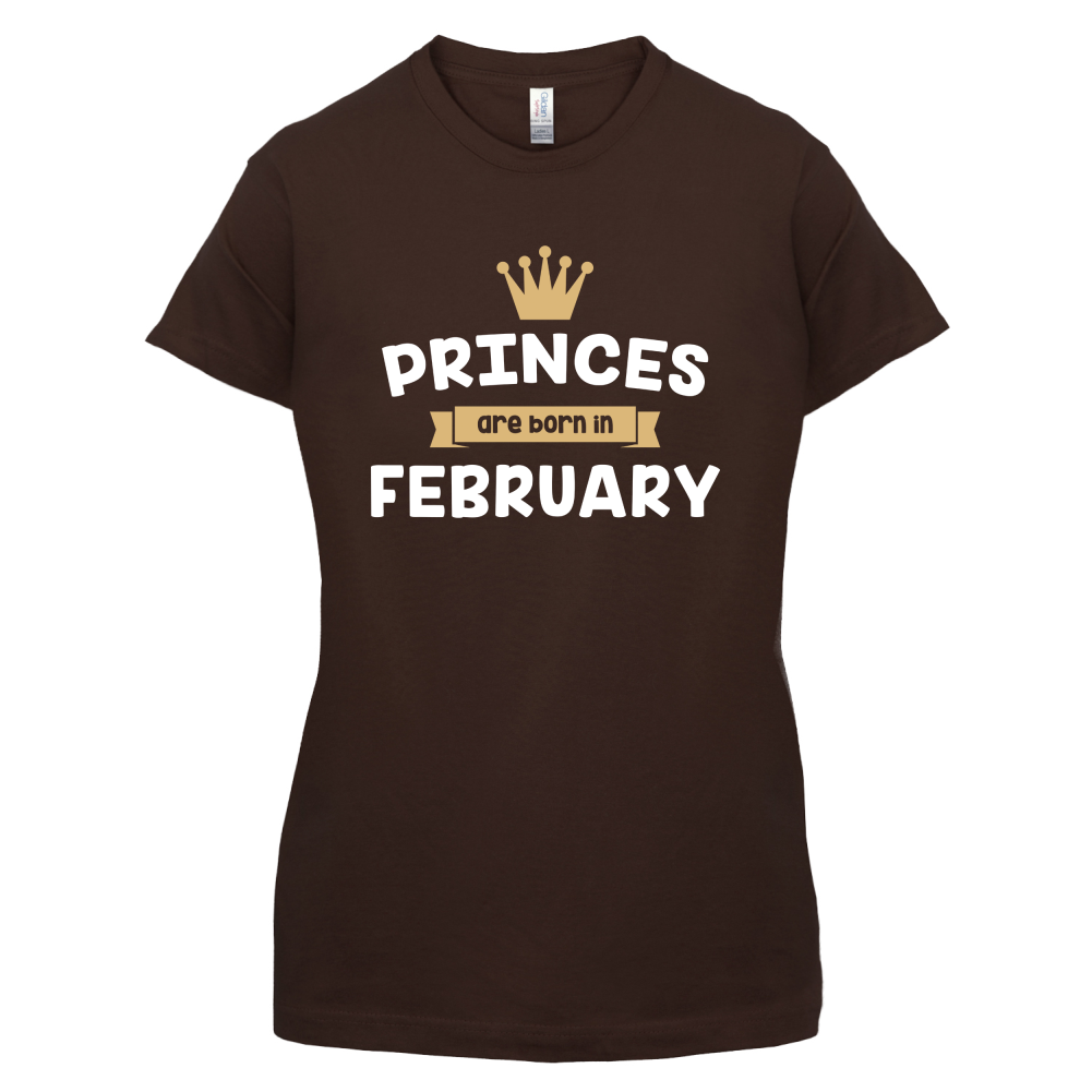 Princes Are Born In February T Shirt