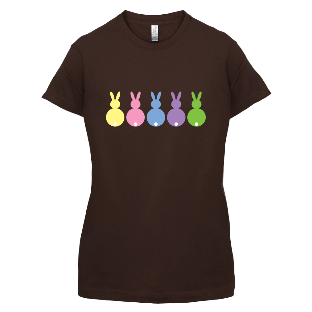 Multi Colour Easter Bunny's T Shirt